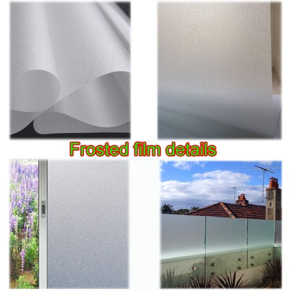 Lamination Frosted Decorative Vinyl Window Film Enviromental Protection