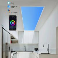 Clarabóia LED artificial natural 60x60 100W CCT 6500K controle de voz