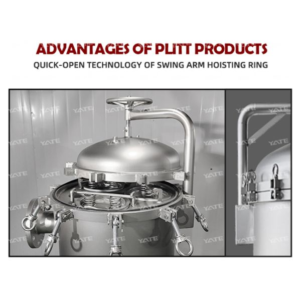 Твердое жидкостное снабжение жилищем цедильного мешка разъединения для химической фармацевтической промышленности