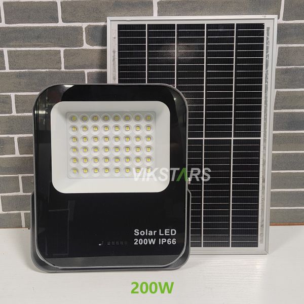 Battery Replaceblae 60w 100w 200W 300w Solar Flood Lights With Glass Cover