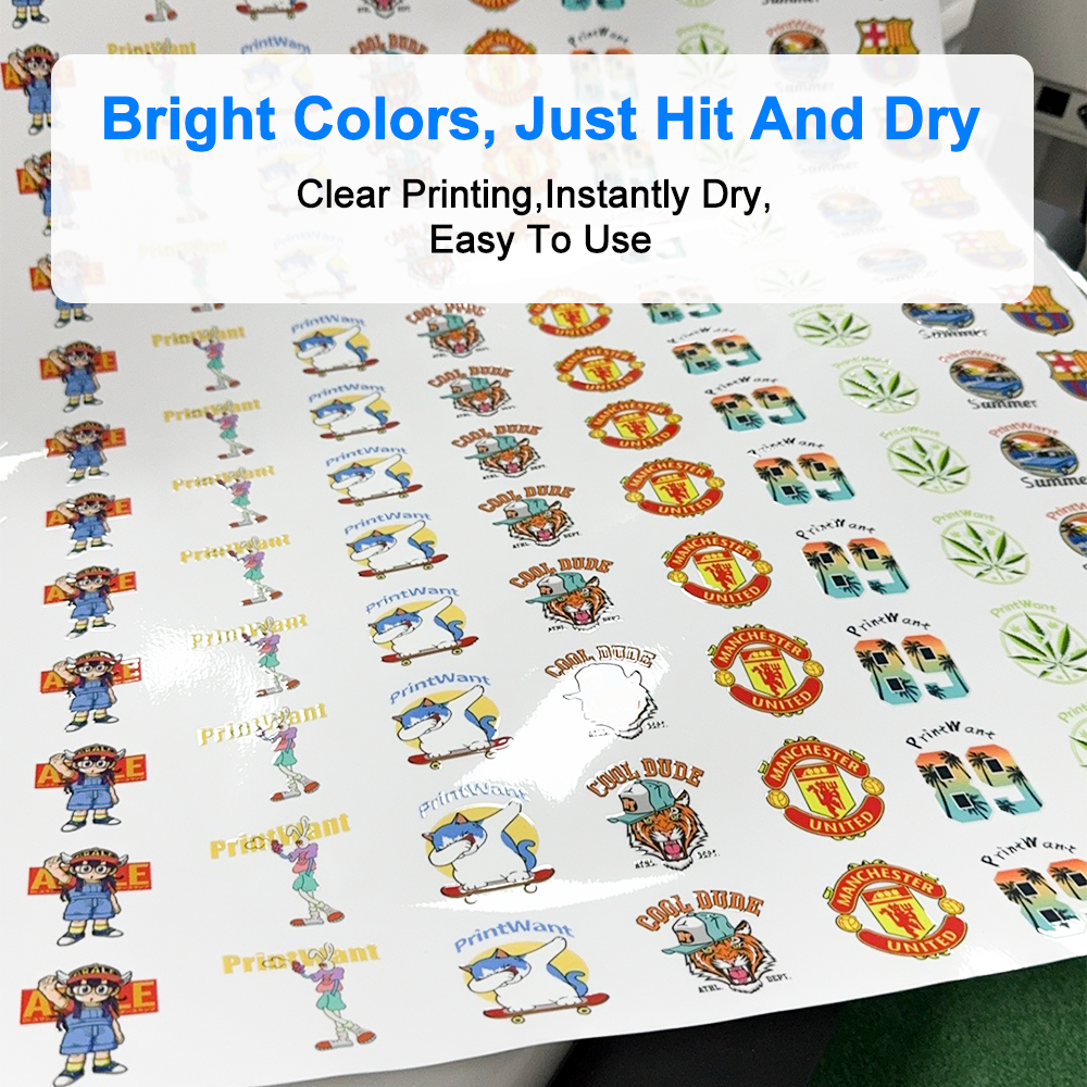 30cm 60cm UV DTF Film Roll AB UV 3d Embroidery Puff Effect