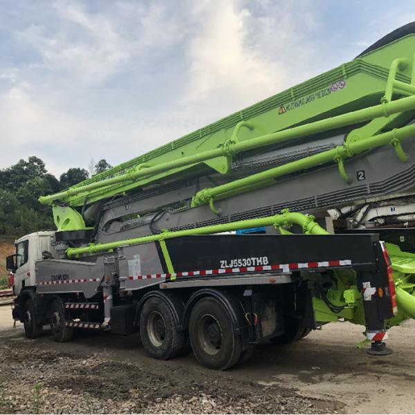 Zoomlion Pumpers Used Concrete Pump Truck 56M Scania Green Color 180m3/H