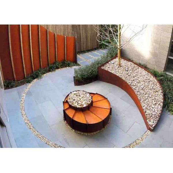 High Strength Laser Cut Corten Steel For Sculpture Decoration and Curtain Wall