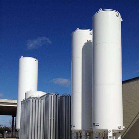 Récipients de stockage cryogénique d'oxygène liquide de 5 m3 et 16 bar