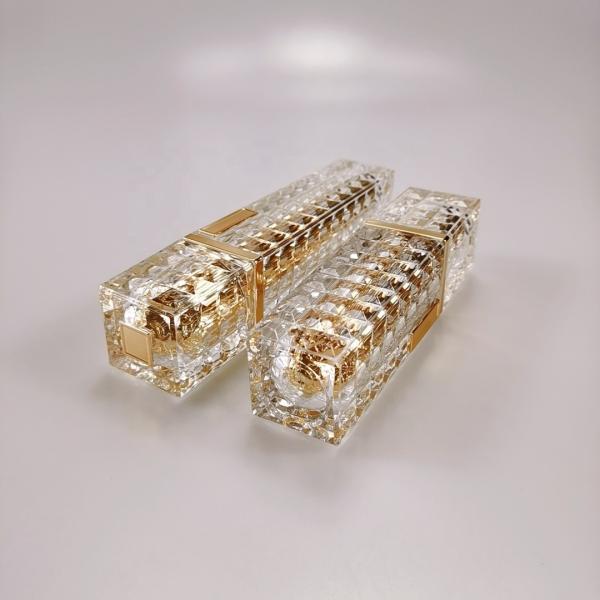 Pull-Ring Sealing Type Golden Yellow Acrylic Bottles with Press Pump 30ml 50ml 100ml