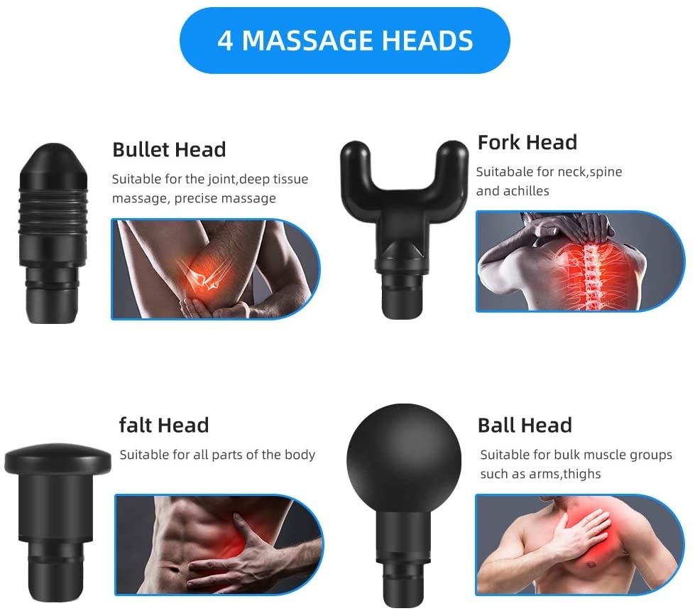 30 Massager мышцы скоростей оружие массажа Handheld малошумное 45db портативное профессиональное