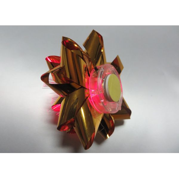 Fiber - optic Metallic PET LED bows for Celebrative Wedding / Party / Holiday