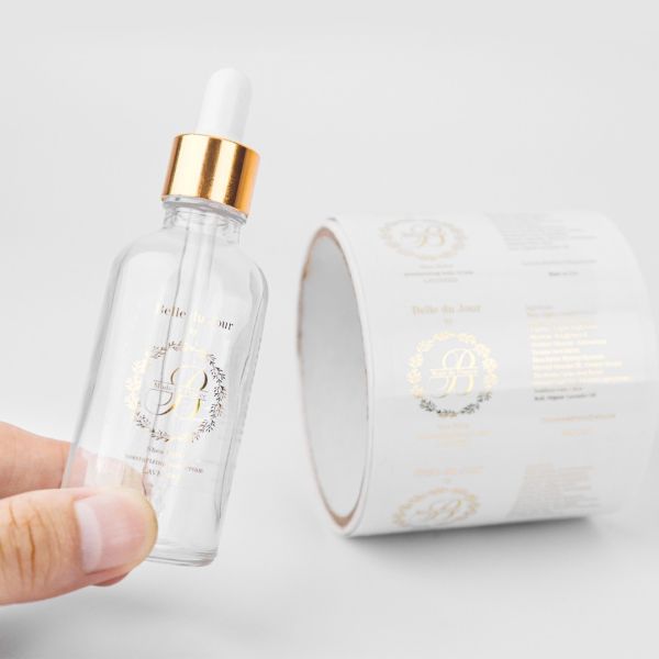 PVC Waterproof Adhesive Label Sticker PE PET Transparent Stickers For Pharmaceuticals