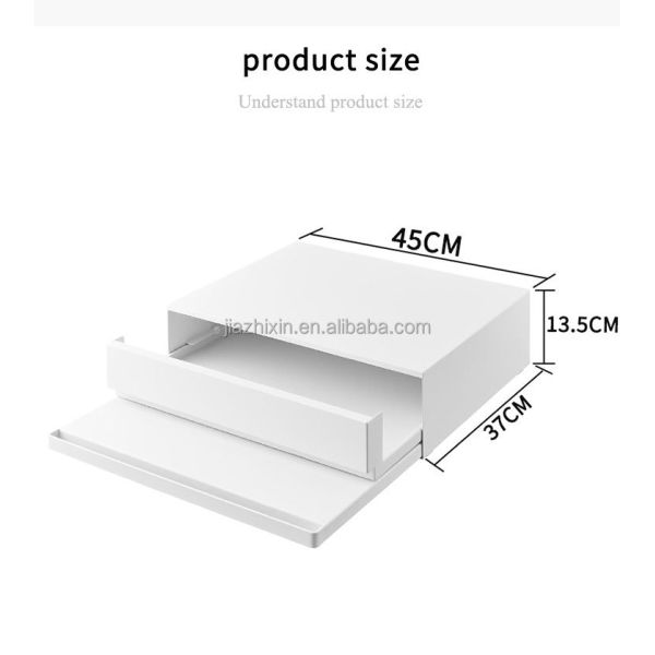 New Steel Pulling Kitchen Bracket Microwave and Oven Rack Slide Rail Drawers Under Appliance Stand Stableware Storage Holder Box