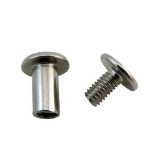 Настройка логотипа Двойная крышка нить для пакетов Нержавеющая сталь латунь Пластик Медь Алюминий