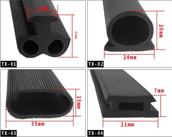 OEM ODM Custom Soft TPE Rubber Edge Trim Seal Strip Profile For Aluminum Windows Door