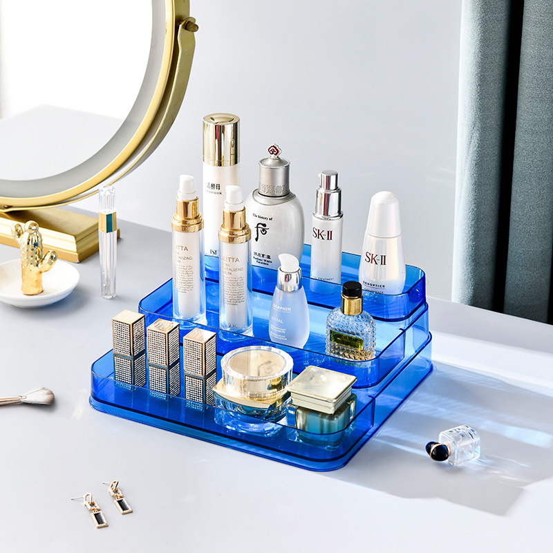 Acrylic Desktop Cosmetics Nail Polish Glue Perfume Storage Rack Step Storage Table Multi-layer Table Display Rack