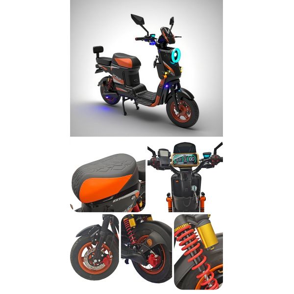 20Ah 30Ah 70Ah Electric Two Wheeler High Speed 1500w E Scooter