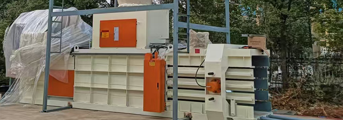 Semi Auto Cardboard Baler With D280*2500mm Main Press Cylinder 6-8t/H Output