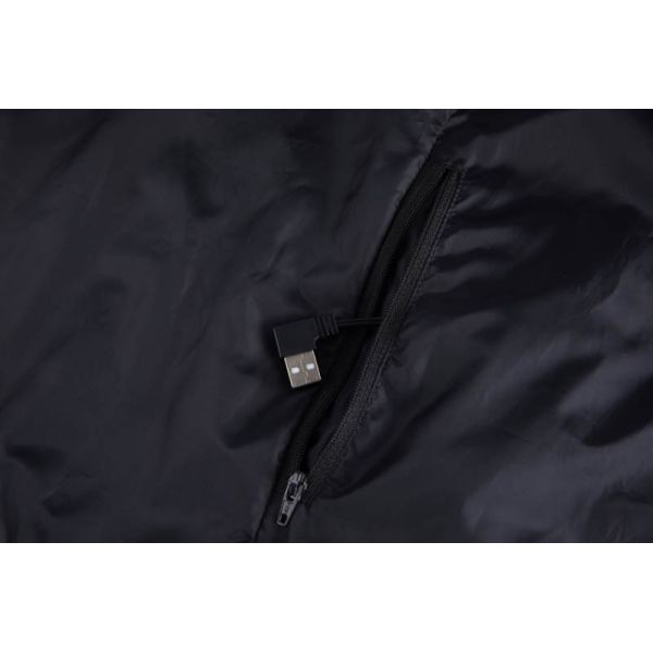 220 Grams Lightweight Down Jacket with USB Heated Feature and Clean Paneling Design