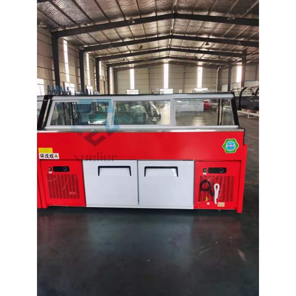 Dual Temperature Commercial Deli Refrigerator Painted Steel 220V