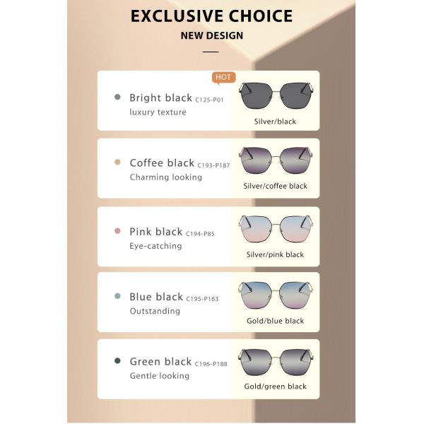 Неубедительные солнечные очки рамки металла цвета градиента поляризовыванные для женщин