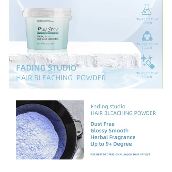 Poudre Décolorante Cheveux Blond Clair PureStyle Organic Blue 9 Tons 1000g