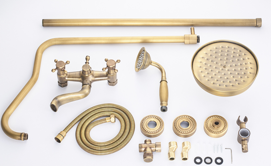 Luxury Copper Antique Shower European Rain Shower Faucets