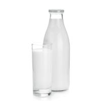 Bouteille de lait personnalisée de 350 ml 500 ml Bouteilles de lait en verre avec couvercle