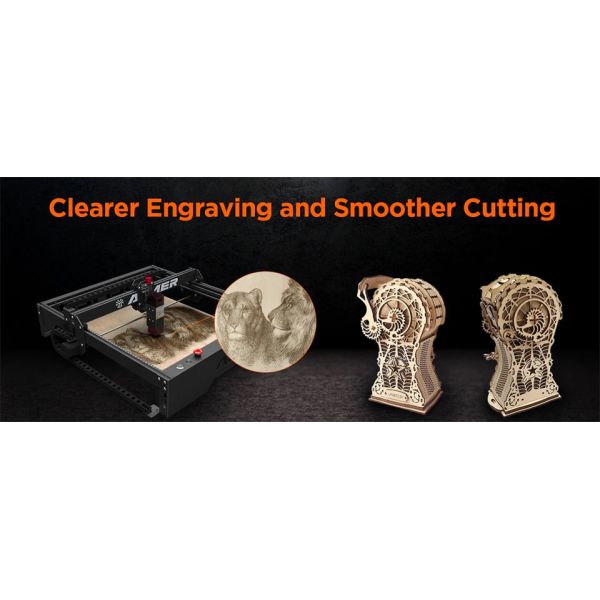 10W Wood Laser Cutting Machine 400x410mm Desktop CNC Laser Engraver For Wood