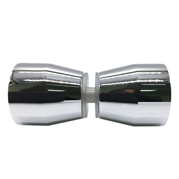 Powder Coating Double-Sided Brass Bathroom Shower Glass Handle for Precision Hardware