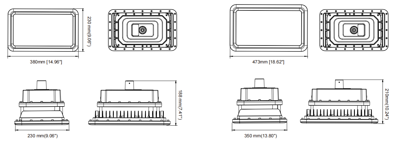 IP66 IK10 водонепроницаемый пылезащищенный взрывозащищенный светофор для бумажных заводов для хранения в тяжелой промышленности