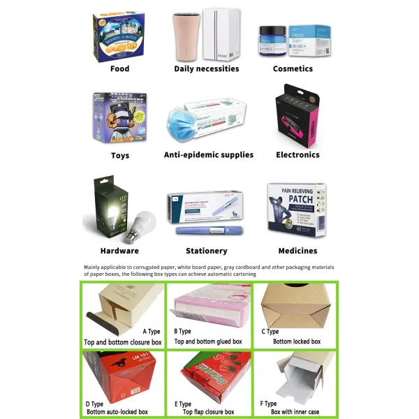 Автоматическая машина для упаковки картонных коробок Зерновые продукты для ухода за кожей Уход за кожей