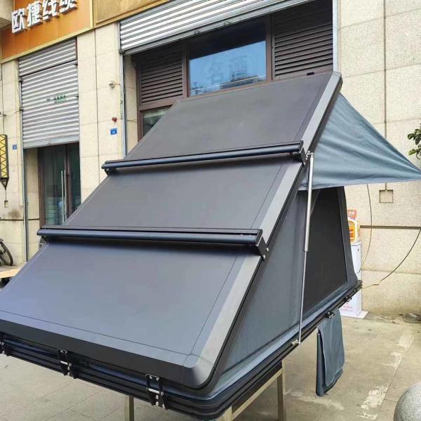 Camper de toit de voiture en polycotton en aluminium pour véhicules complètement résistant aux intempéries