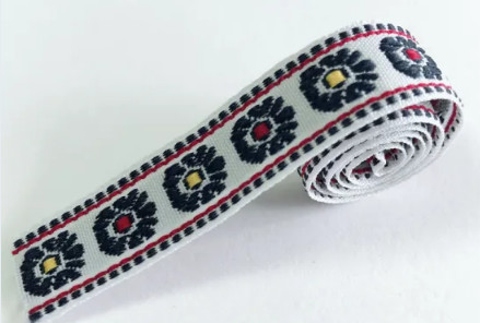 3/8" Woven Jacquard Ribbon For Embellishing And Beautifying Projects