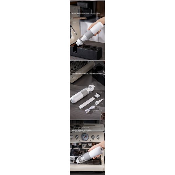 Eco-Friendly Small Rechargeable Desktop Coffee Powder Cleaner for Countertop Cleaning