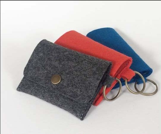 high quality reasonable price promotional felt purse factory with various color
