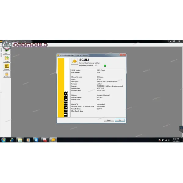 Тяжелое строительное оборудование для Liebherr SCULI Диагностический кран экскаватор грузовик Диагностический Liebherr Диагностический комплект
