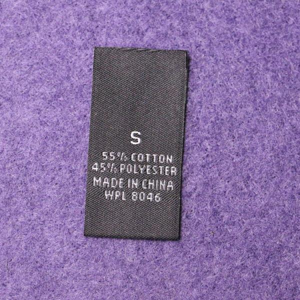 Straight Cut Fabric Woven Apparel Labels Cotton Yarn Custom Neck Tags