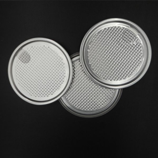 83mm Aluminum Can Lids for Packaging Dry Goods and Agricultural Products with White Outside and Yellow Inside Coating