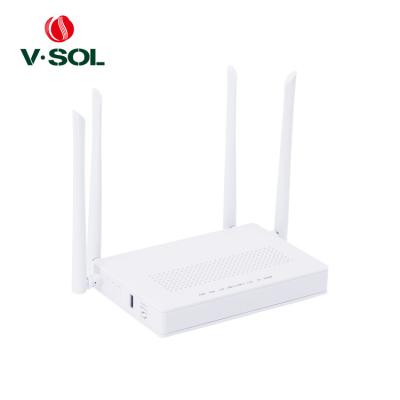 Dispositivo terminal DUPLO do MODO ONU GPON EPON HGU de 1POTS 4GE 1USB WiFi