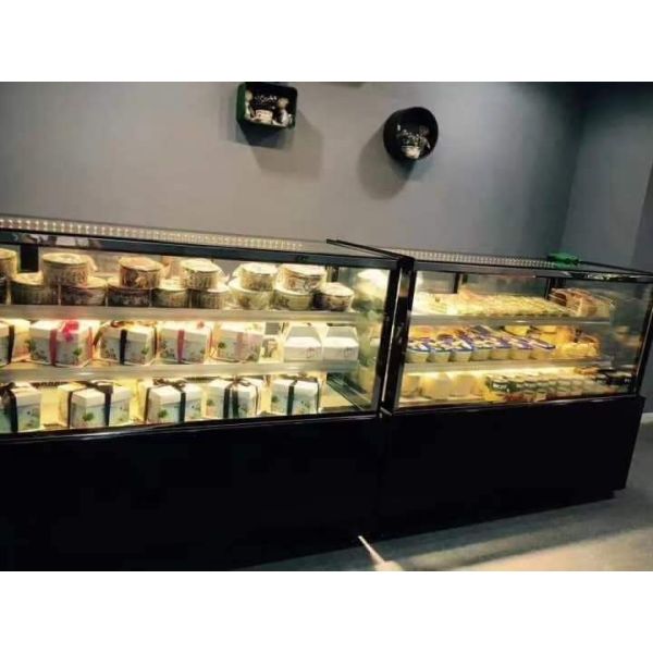 Right Angle Cake Display Cabinet Commercial Economic
