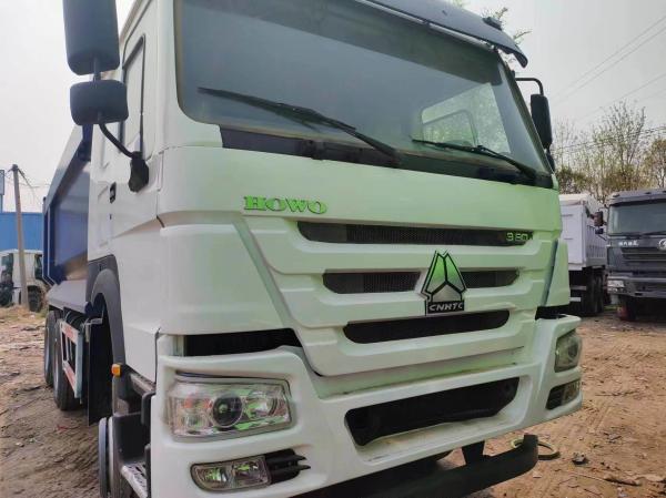 6X4 375HP U-Share segunda mão HOWO Dump Truck Motor Capacidade 6-8L potência 351-450hp