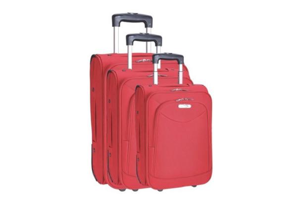 Lightweight 20 / 28 Inch Suitcase Luggage 3 Pieces Set , Trendy 2 Big Wheels Trolley Luggage