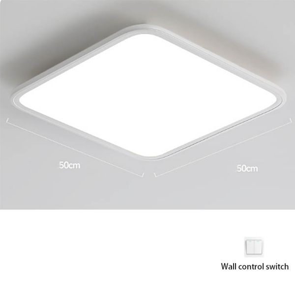 Hotel Living Room LED Piano Key Ceiling Light Acrylic Cover Iron Base Tri Color Changeable