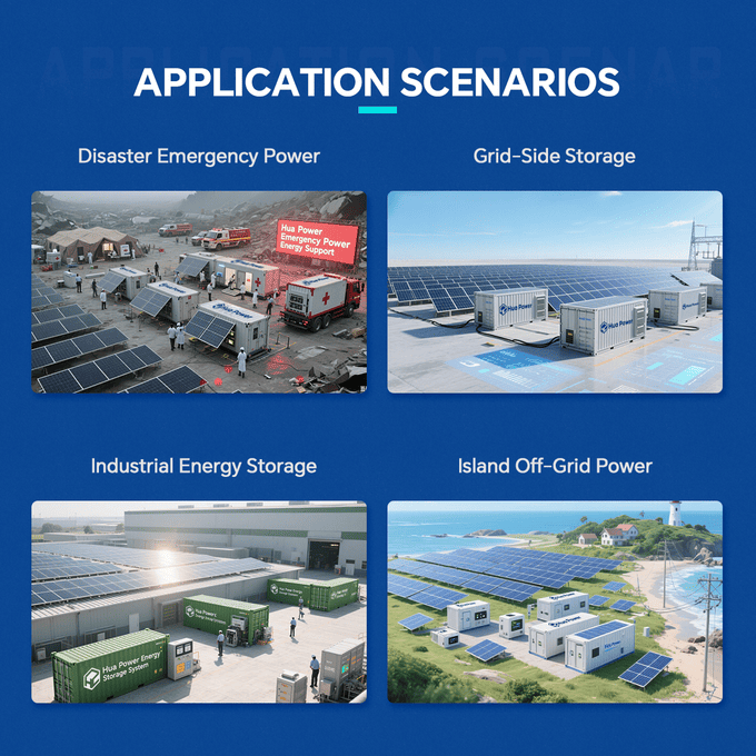 HC3720L Система накопления энергии LiFePO4 3727 кВтч с жидкостным охлаждением BESS