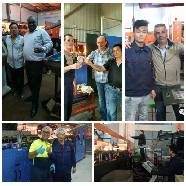 High Efficiency Bottle Blow Molding Machine , Small Plastic Bottle Making Machine