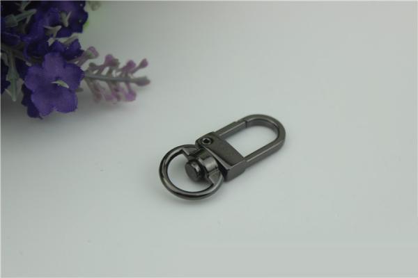 Lanyard accessories zinc alloy hanging brush anti brass 11 mm round eye bolt snap hook bag