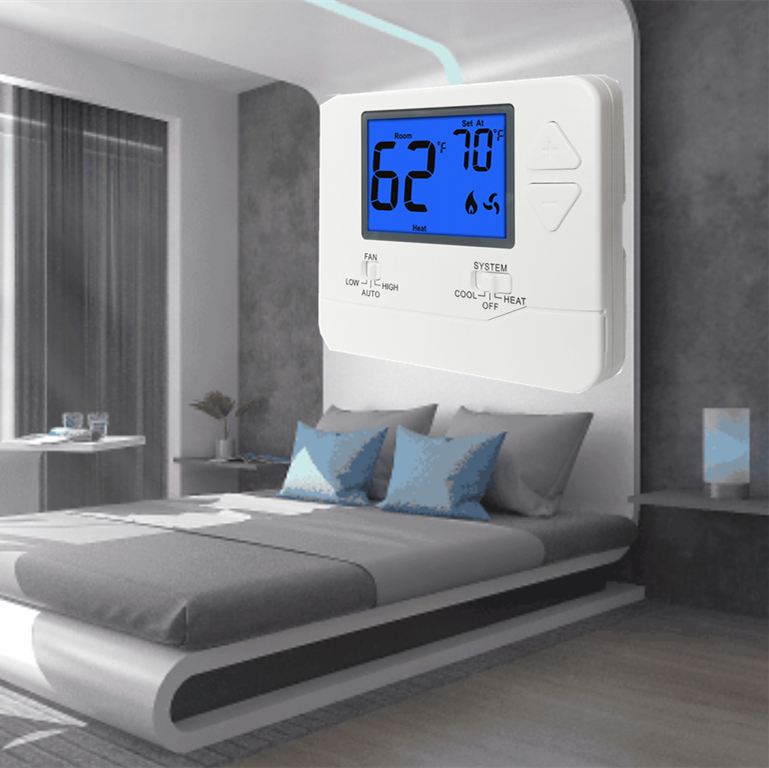 24V LCD проводный кондиционер PTAC Термостат непрограммируемый для домашнего пользования