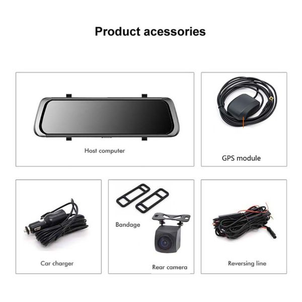 Dual Cams Recording Android 8.1 ADAS 4G Car DVR