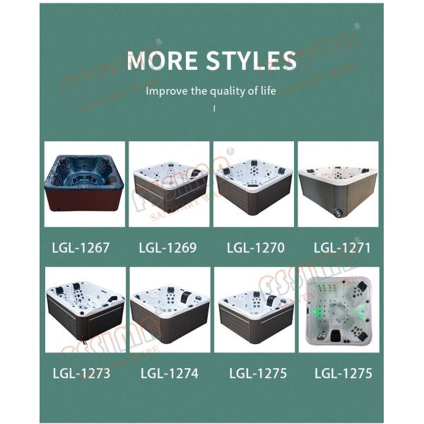 Акриловые на открытом воздухе водовороты джакузи бальбоа массажа ванны спа двигателей прибоя