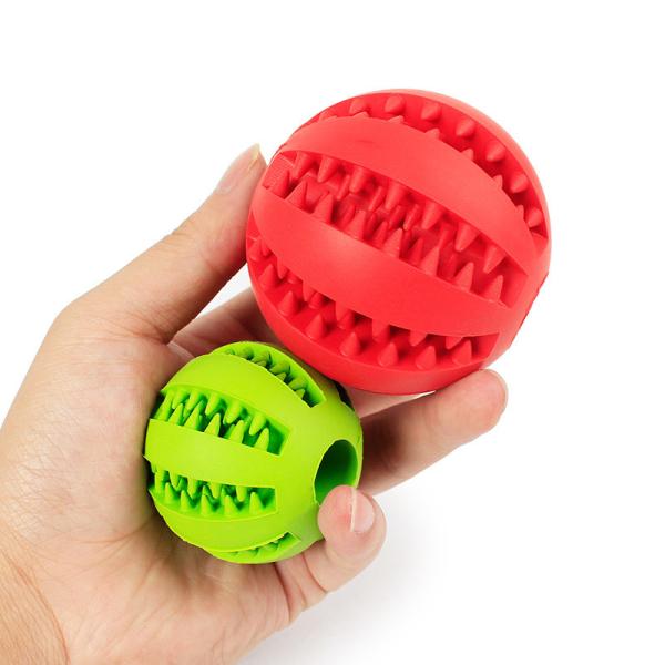Rubber TPR 5cm Interactive Dog Ball Toys Indestructible Dog Ball Blue Orange Yellow