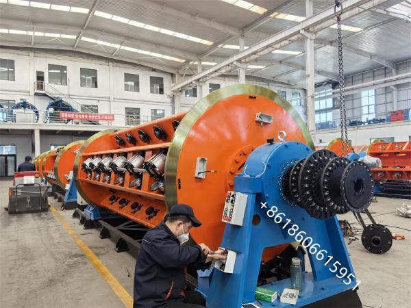 12+18+24 / 500 Durable Auto-Loading Rigid Type Cable Stranding Machine for Copper Wire