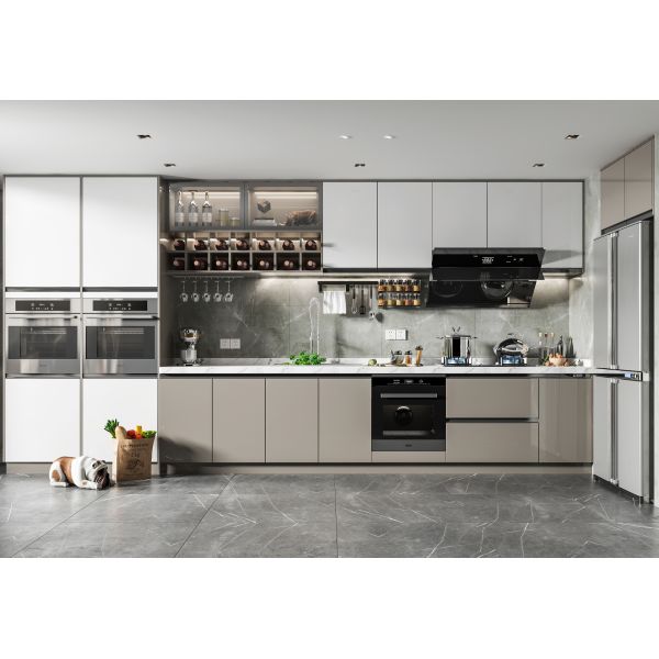 China Factory Customized Lacquered Wholesale Price Plywood Kitchen Cabinets