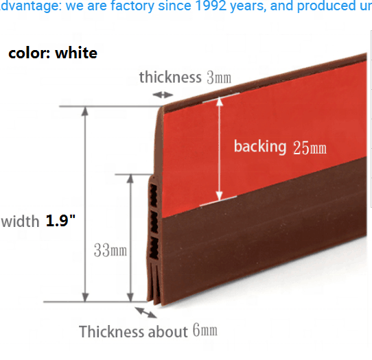 Водостойкая лента Гибкий силиконовый самоклеющийся водозащитный барьер для душа 50 ммx30 мм
